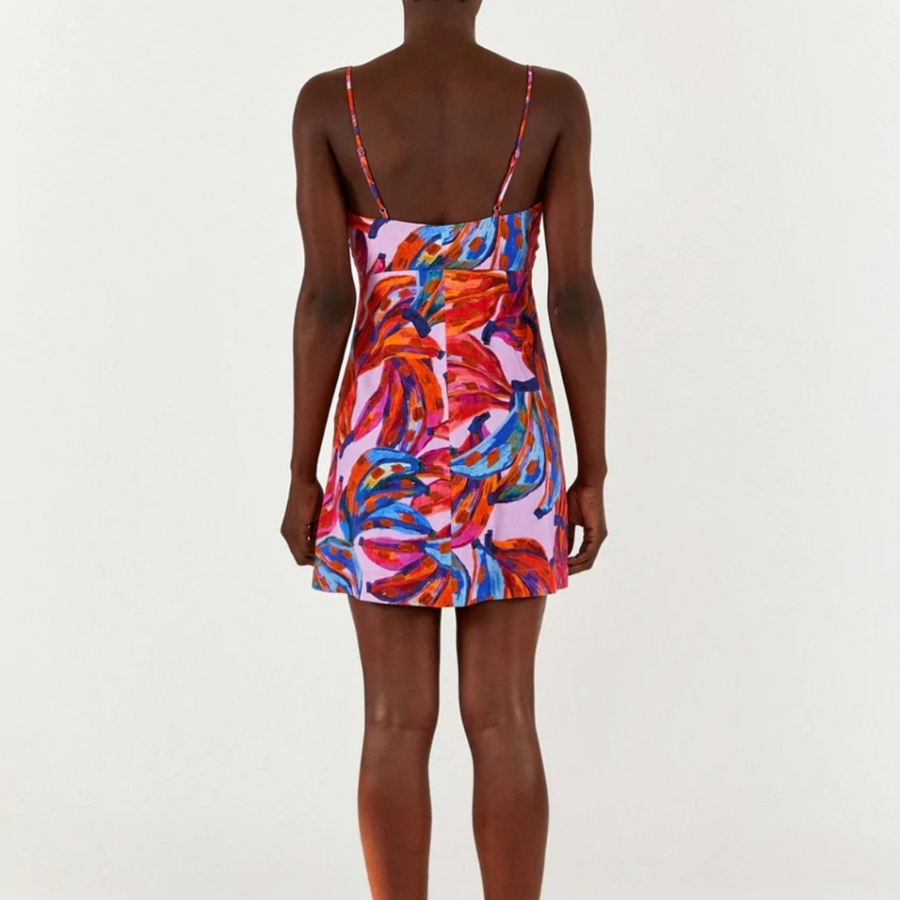 Farm Rio Coloured Bananas Mini Dress - Picture 4 of 15